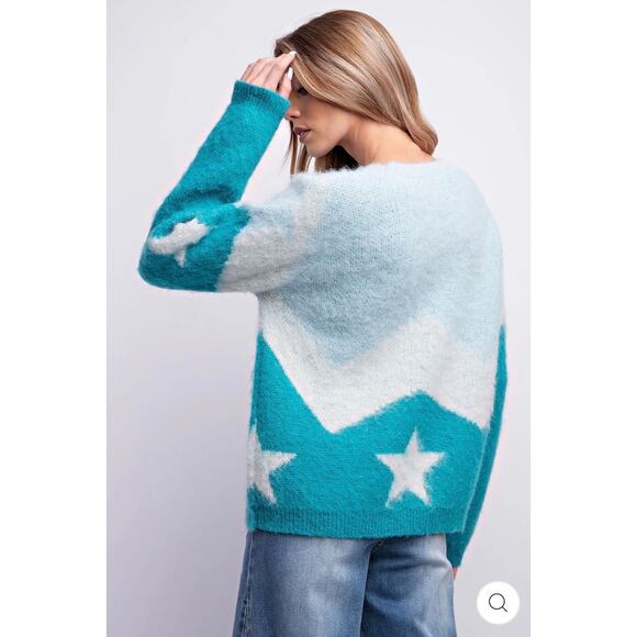 EASEL - Mohair Star Sweater - Picture 2 of 5